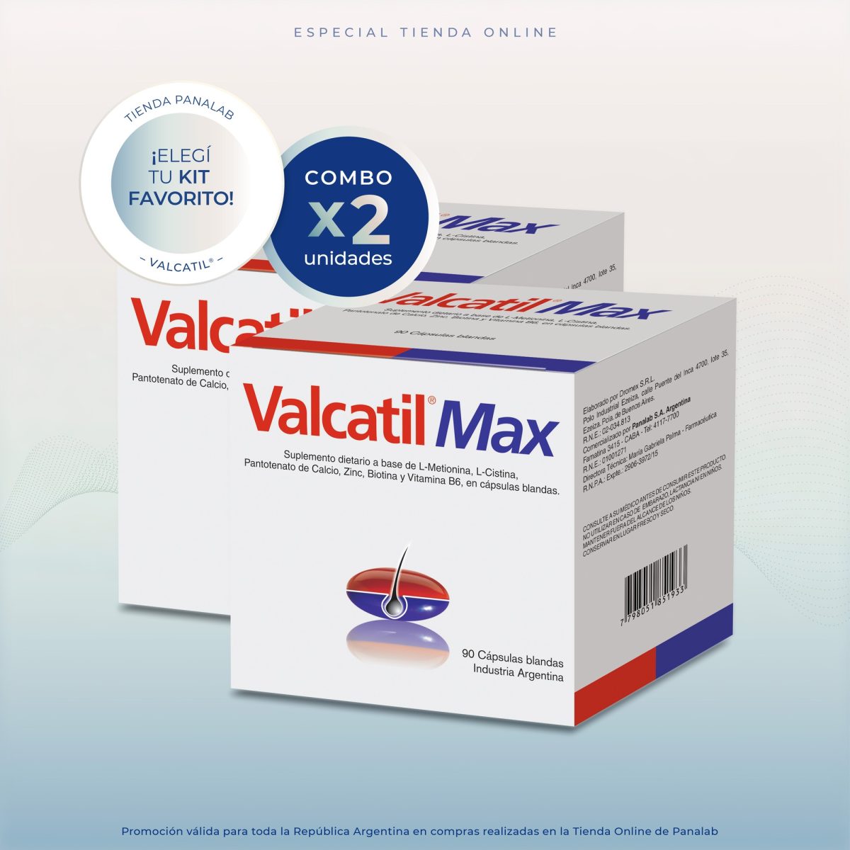 Valcatil Max Cápsulas Blandas x90 6 meses