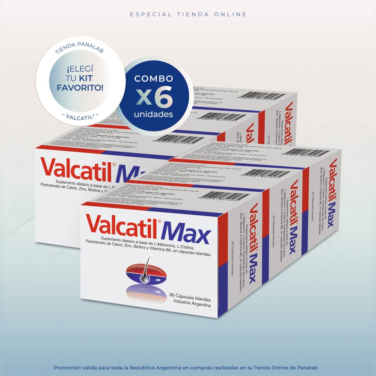 Valcatil Max Cápsulas Blandas x30 6 meses